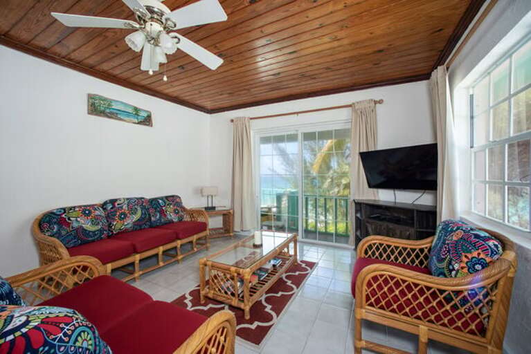Living Area with ocean views