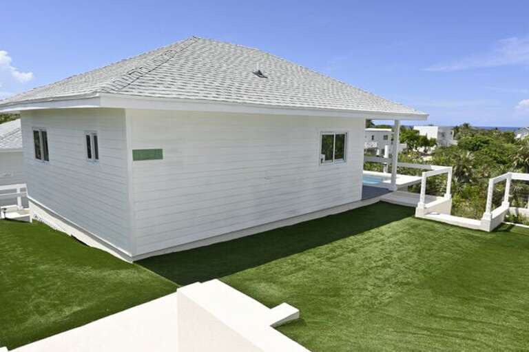 Exterior of cottage.