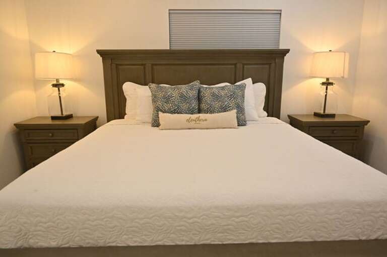 King size bed.