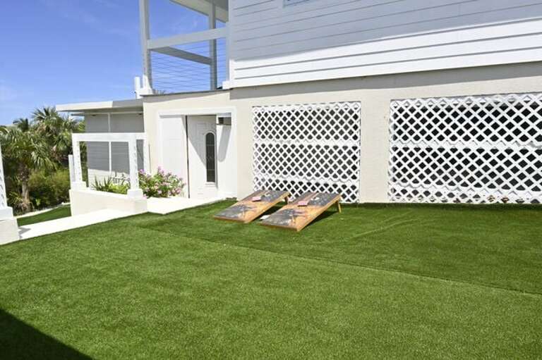 Outdoor area for games.
