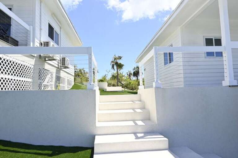 Steps to cottage.
