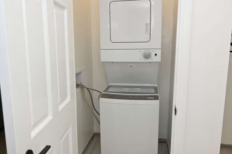 Washer and dryer.