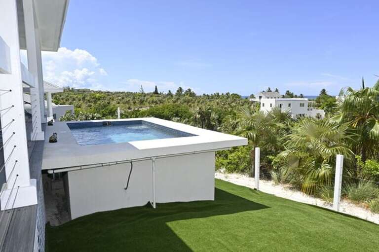 Exterior of pool.