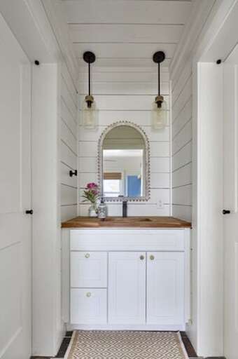 Full bath with walk-in shower.