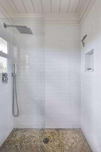 Walk-in shower.