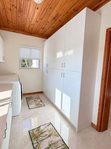 Laundry room with washer and dryer.