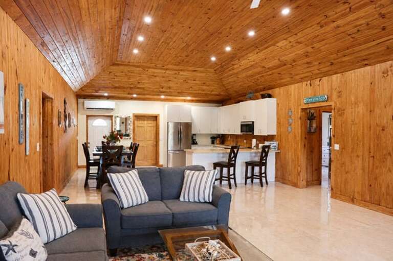 Blue Lagoon's spacious living area.