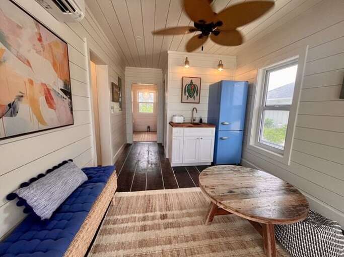 Our one-bedroom, two-bath bunk house can be added to your reservation for an additional charge!