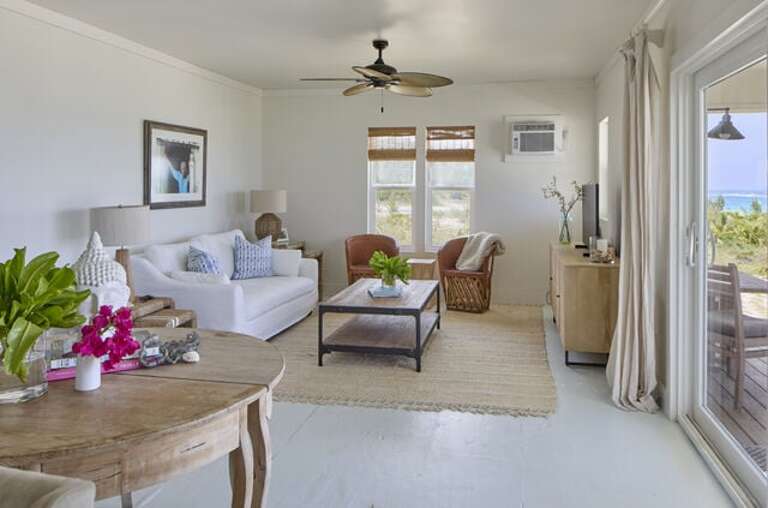 Peaceful one-bedroom retreat blends modern comfort with the calming beauty of the water.