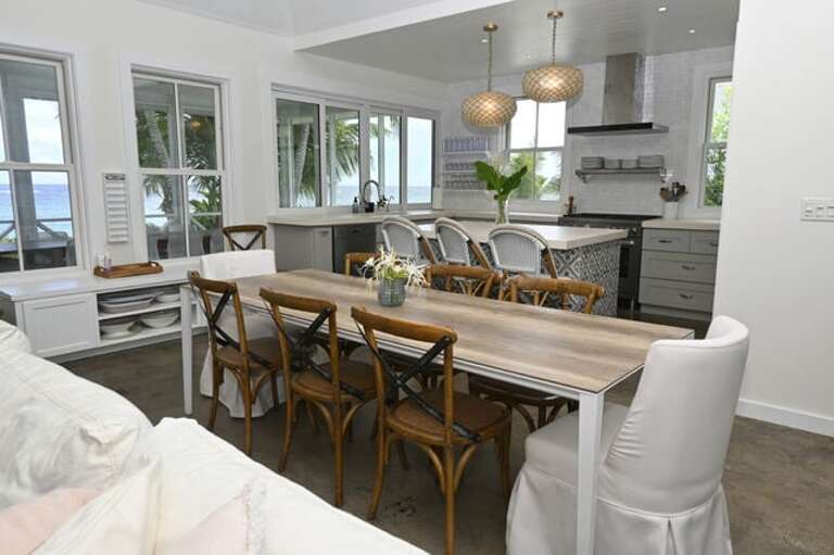 Dining area and kitchen beyond.