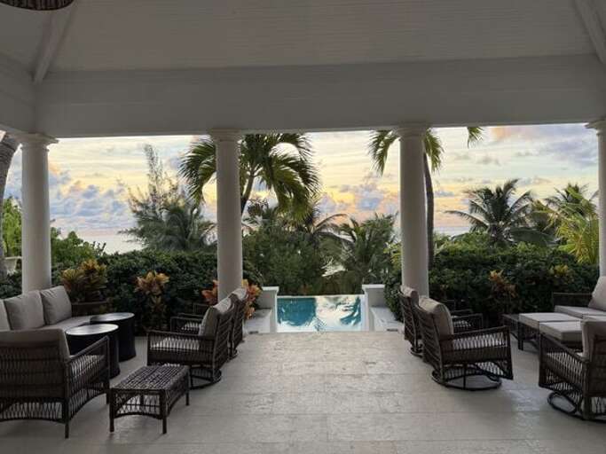View from the grand patio.