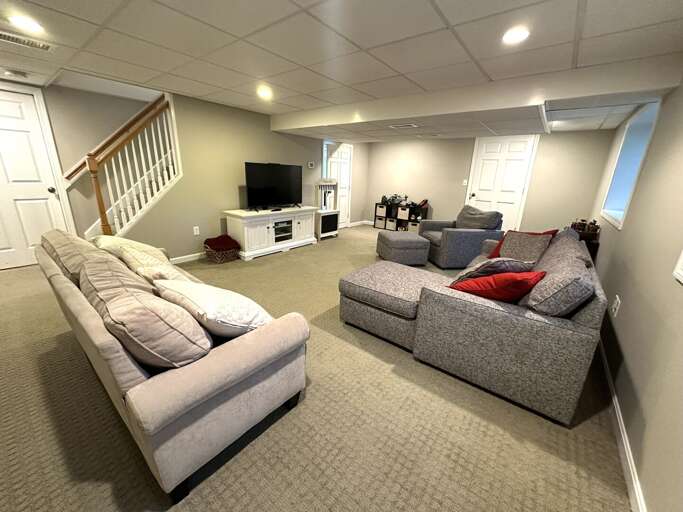 Finished lower level