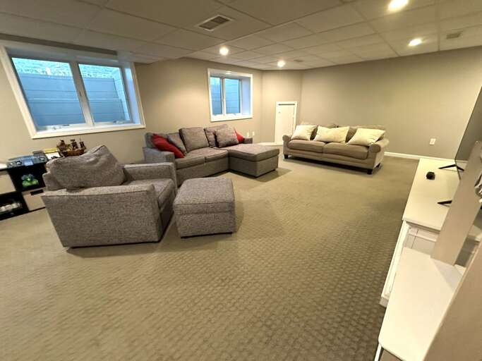 Finished lower level