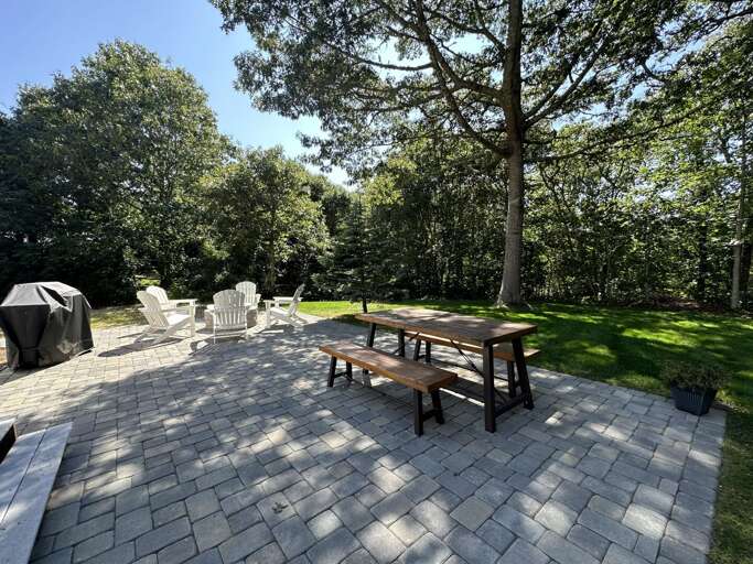 Stone patio with Fire Pit