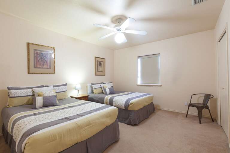 3rd bedroom features two double size beds 3rd bedroom features two double size beds