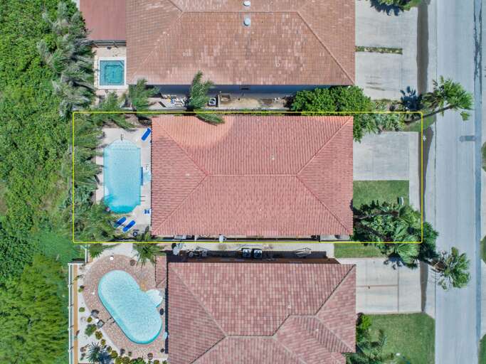 Aerial view of the backyard of our home! Aerial view of the backyard of our home!