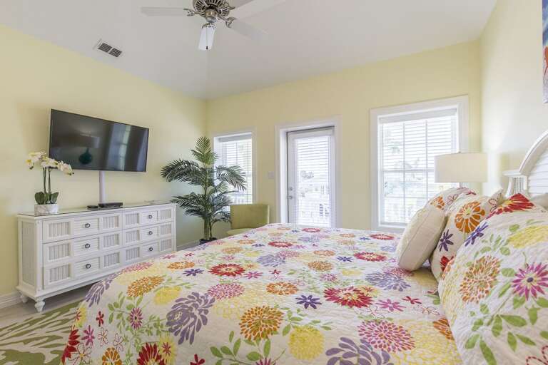 Upstairs guest bedroom #4 with a king bed!