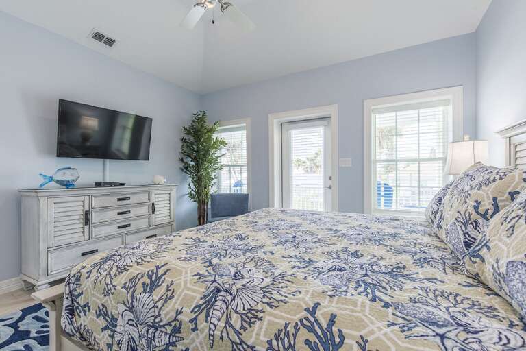 Upstairs guest bedroom #5 with a king bed!