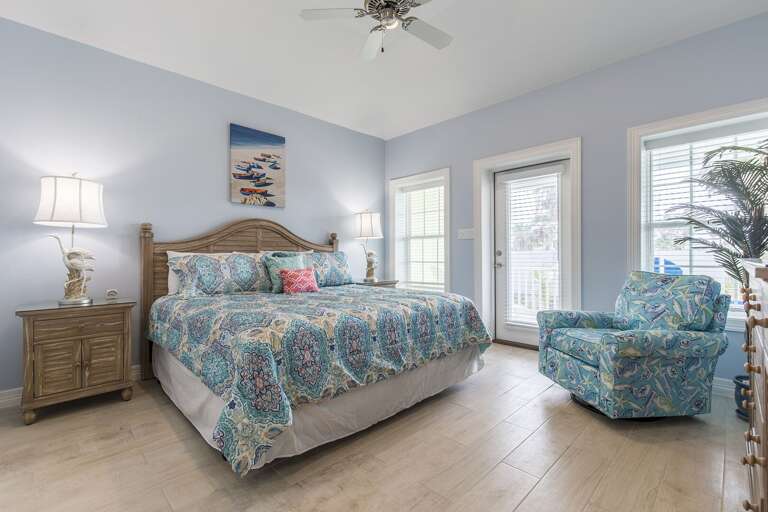 Upstairs guest bedroom #6 with a king bed!