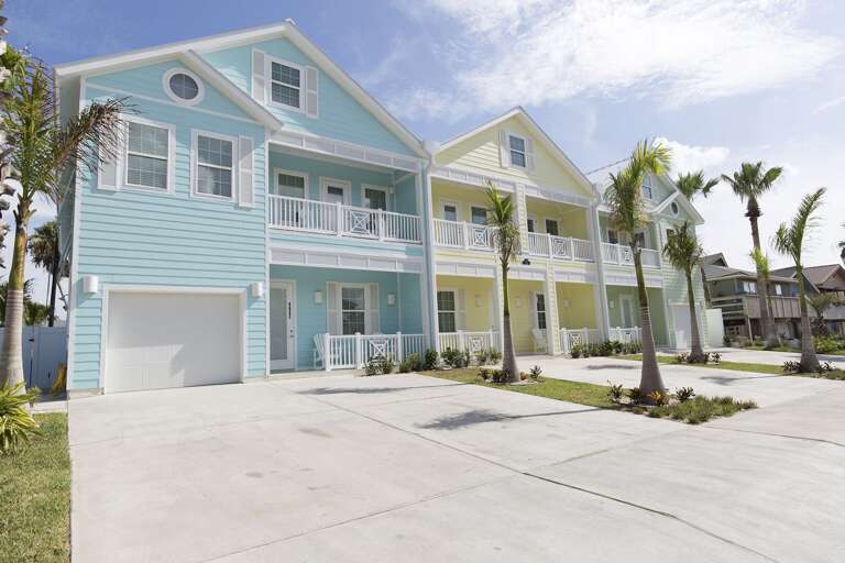 Exterior of all rental townhomes