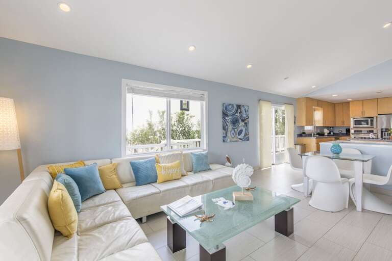 Open concept dining and living area on the 2nd floor.