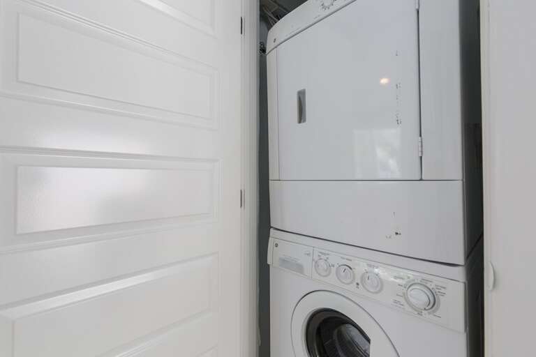 Washer & dryer for guest use.
