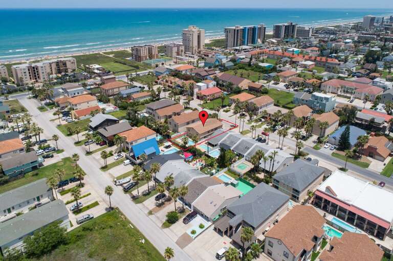 Bird's eye view of 116 E Campeche #1,#2,#3