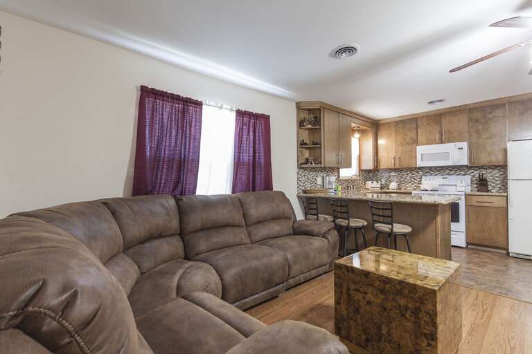 Open concept kitchen, living and dining Open concept kitchen, living and dining