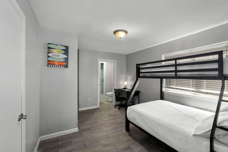 1st floor bedroom has an attached bathroom with shower