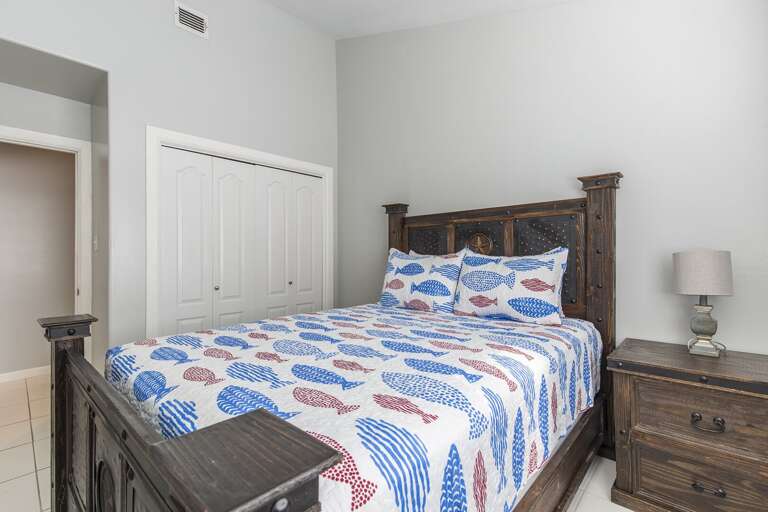 3rd Floor Bedroom #3 has beautiful bay view (One Queen Bed)