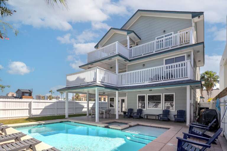 You will enjoy the beautiful views of South Padre Island and firework shows from the north facing balconies that overlook the heated pool and hot tub!