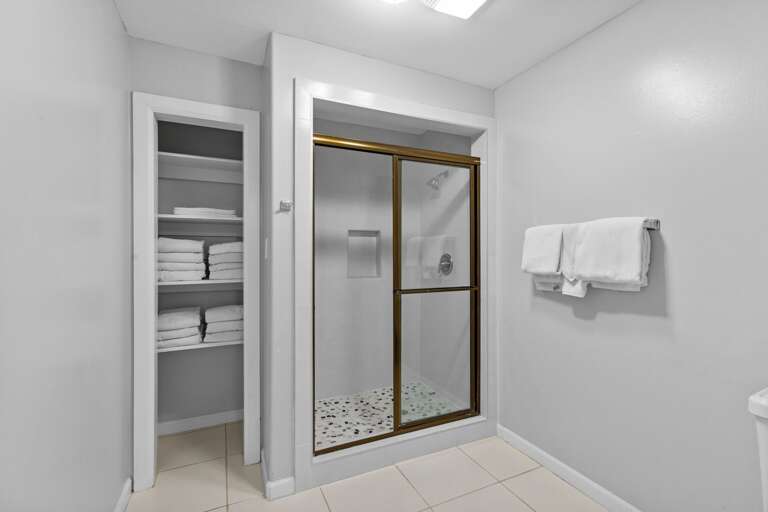 Newly remodeled shower