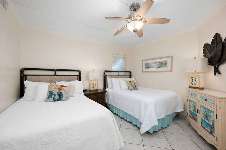 Two queen beds for comfortable sleeping accommodations for guests!