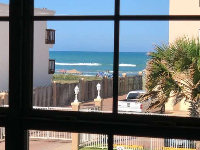Awesome ocean view from second floor living room.