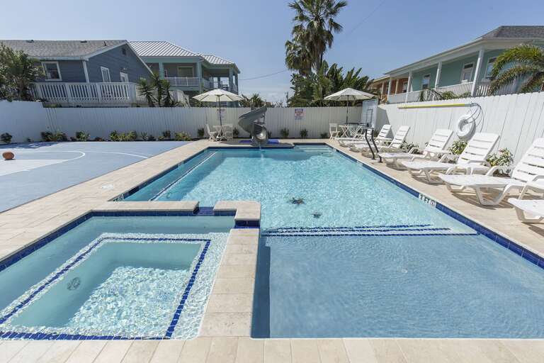 Enjoy the island breeze by the private heated pool!