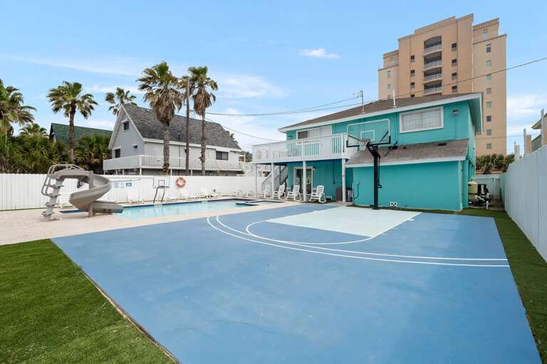 One of a kind basketball court.