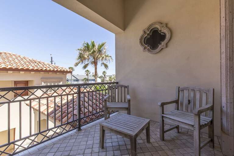 2nd floor balcony overlooking the poo