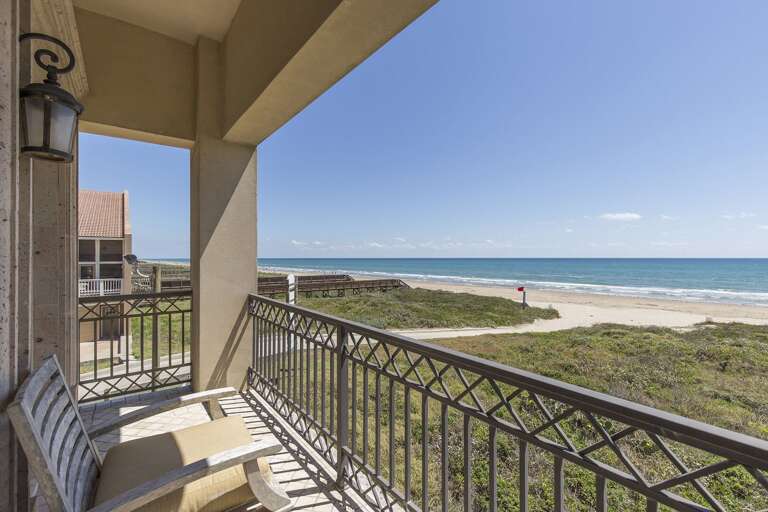 Great views from this second floor beachfront balcony!
