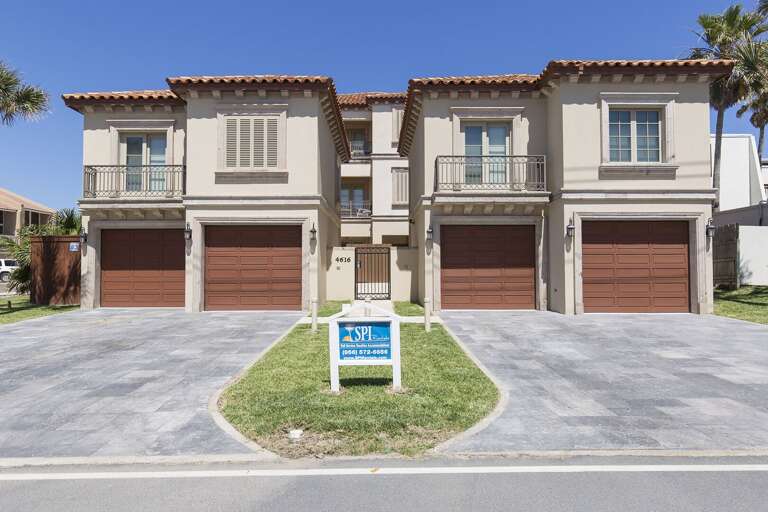 Street view of property (this unit is the left side/north side of the townhouse.) Garage is available, garage suite/apt is NOT part of the rental.