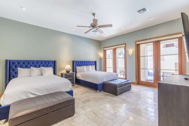 Bedroom with two queen beds