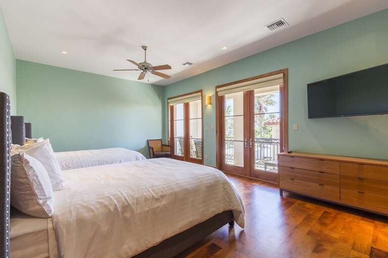 Guest bedroom with queen beds