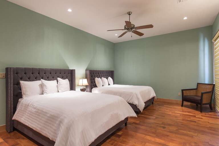 Guest bedroom with queen beds