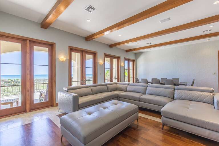 Living Area with great ocean views!