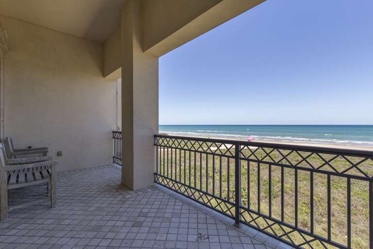 Oceanfront views from the balcony!