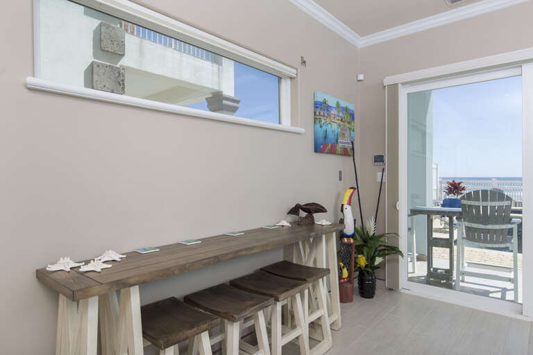 Additional seating in the living room