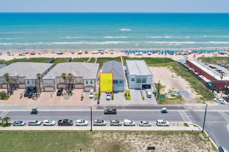 Aerial view of the property