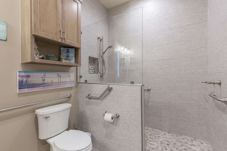 Ground floor guest bathroom with walk in shower