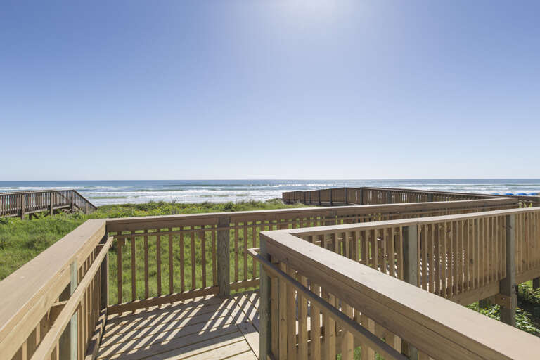 Private boardwalk to the beach