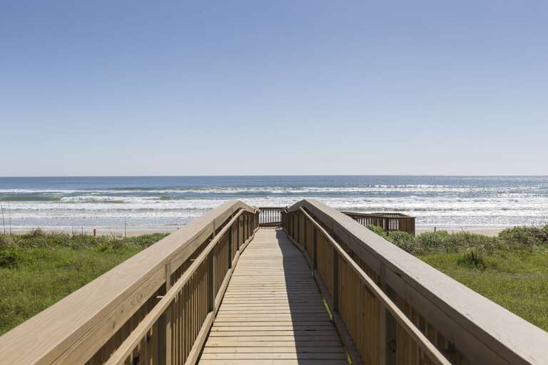 Private boardwalk to the beach