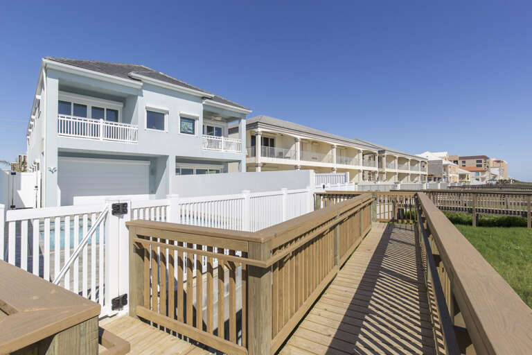 Private boardwalk to the beach